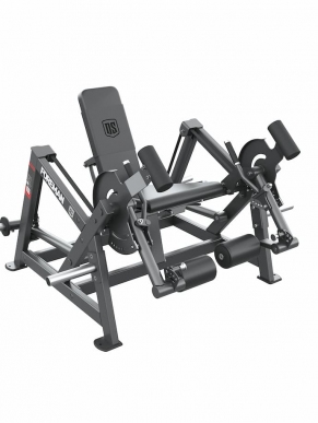 Isolateral plate loaded leg extension machine