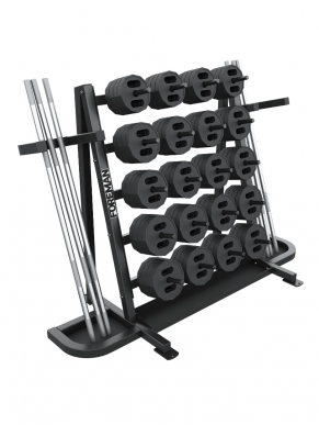 FR-863 AEROBIC BARBELL STORAGE RACK - 20 SETS