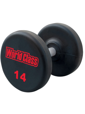 FM/LZUD URETHANE ENCASED FIXED DUMBBELLS (LASER ENGRAVED LOGO)