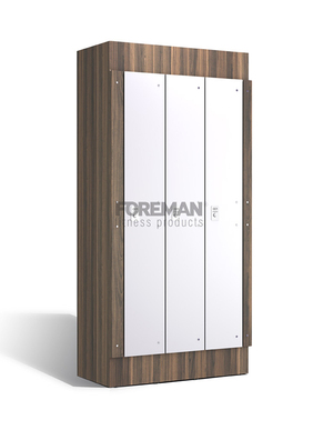 One compartment locker with concealed profile