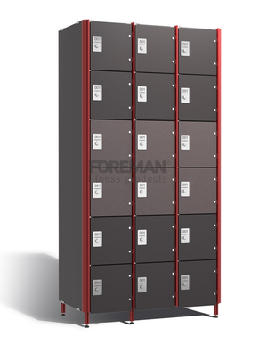 SIX COMPARTMENT LOCKER