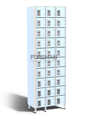 Ten-section rental cabinet