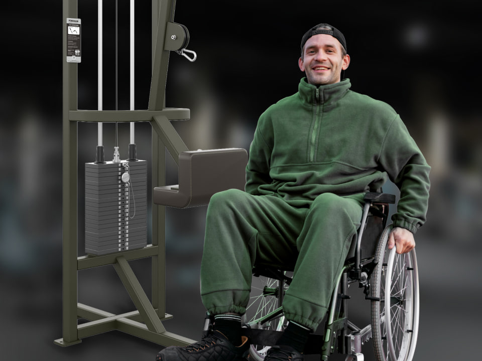 Fitness equipment for people with disabilities