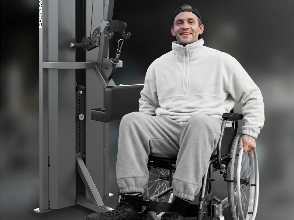 Fitness equipment for people with disabilities